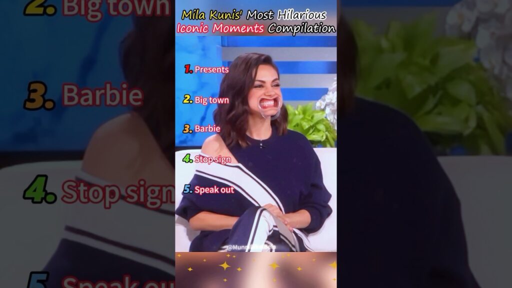 Mila Kunis' Most Hilarious Iconic Moments Compila#funny #viral #fyp #celebrity #shorts #milakunis