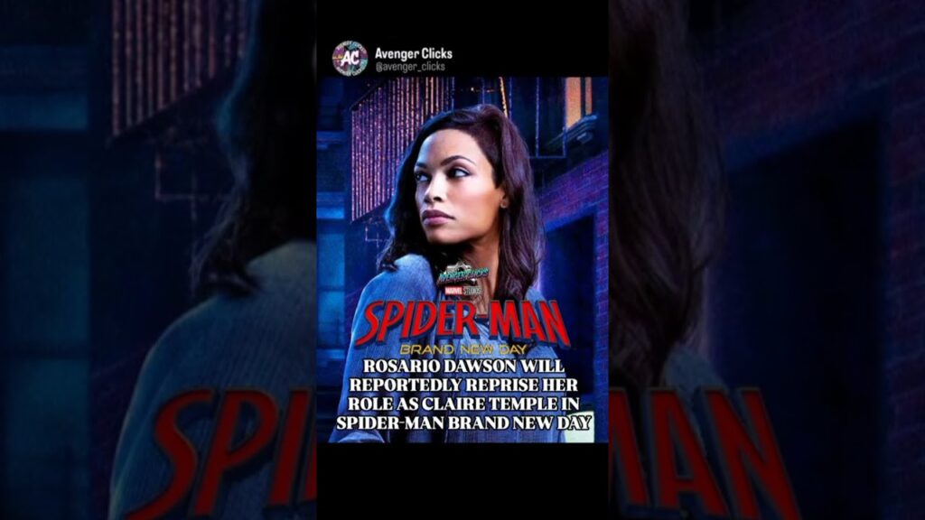 Rosario Dawson returns🏥🕷️#MCU #SpiderMan #ClaireTemple #Daredevil #MarvelRumors #BrandNewDay #Shorts