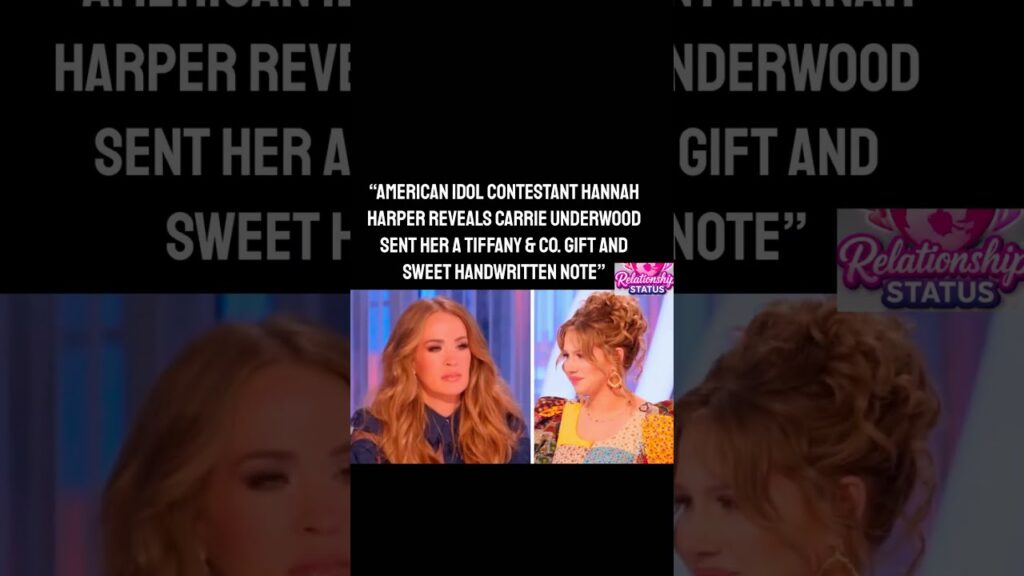 Carrie Underwood’s Gift to Idol Contestant .#shorts
