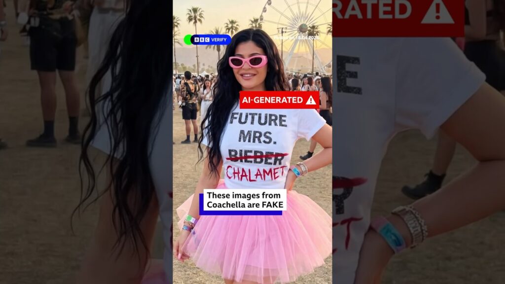 Kim Kardashian did not wear this at Coachella. #Coachella #KimKardashian #KylieJenner #BBCNews