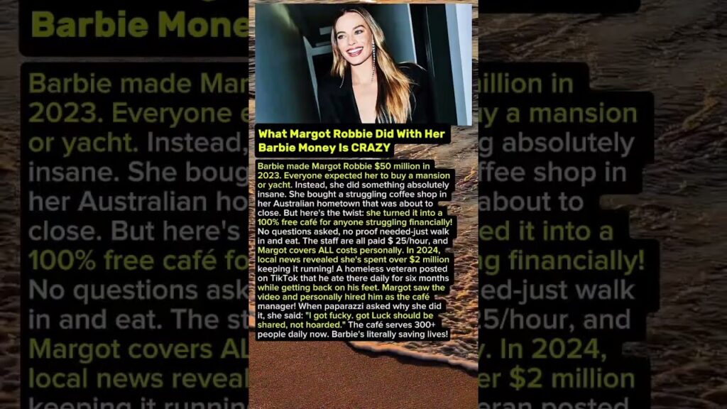 What Margot Robbie Did With Her Barbie Money Is Crazy. #shorts #famous #celebrity #hollywood