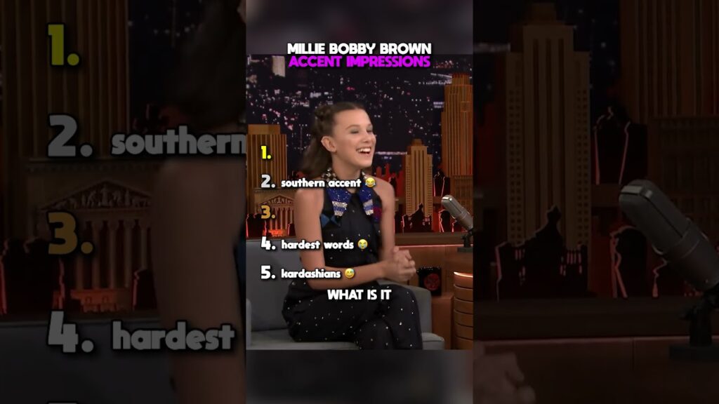 Millie Bobby Brown accent impressions 😂