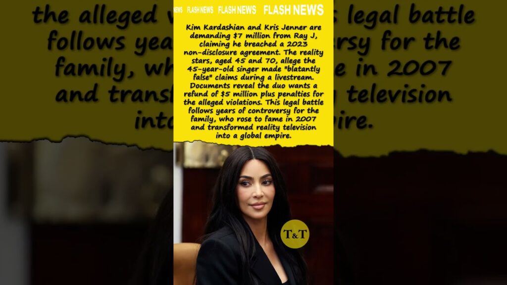 Kim Kardashian’s $7M Demand: Why She’s Suing Ray J Over New Leak #celebritynews #breakingnews