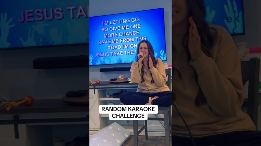 PART 2 🥲 #countrymusic #carrieunderwood #jesustakethewheel #karaoke #karaokechallenge