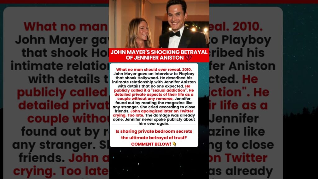 John Mayer Jennifer Aniston Playboy Scandal
