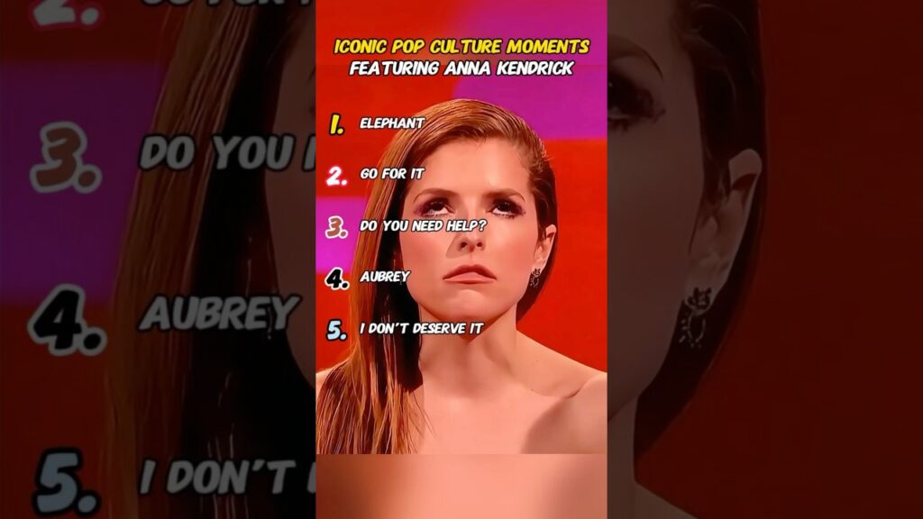 ICONIC POP CULTURE MOMENTSFEATURING ANNA KENDRICK #celebrity #funny #fun #fyp #funnyvideo