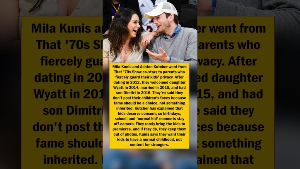 Kunis and Kutcher’s No-Photo Rule