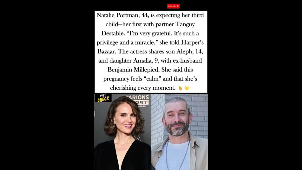 Natalie Portman Expecting Third Baby “I’m Very Grateful”  #viral  #natalieportman  #pregnancy