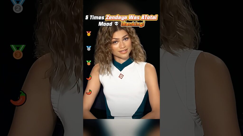 5 Times Zendaya Was ATotal Mood 💀 (Ranking) #euphoriaseason3 #Zendaya