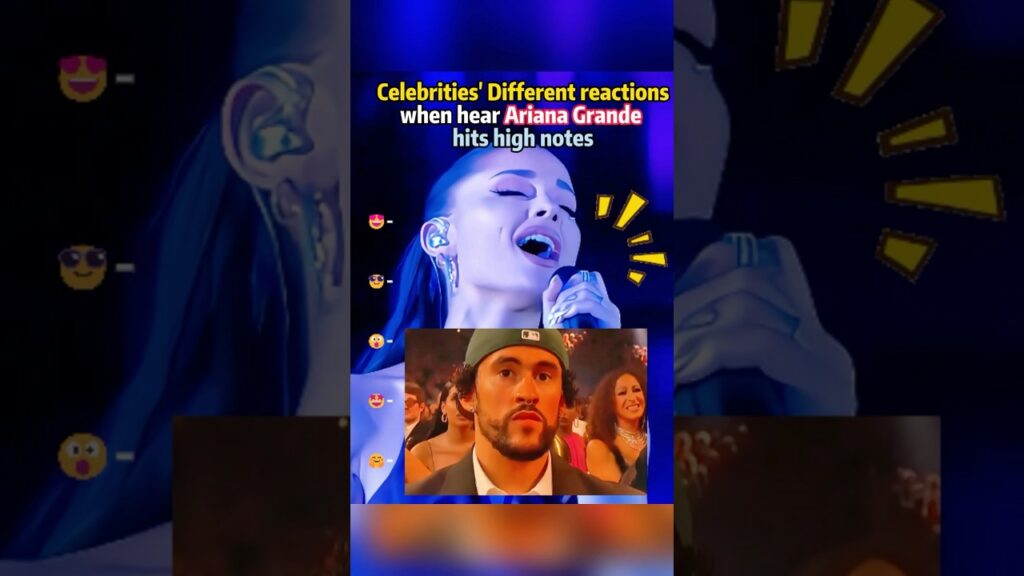 When celebrities hear Ariana Grande's live high notes. #ariana #arianagrande#HighNote