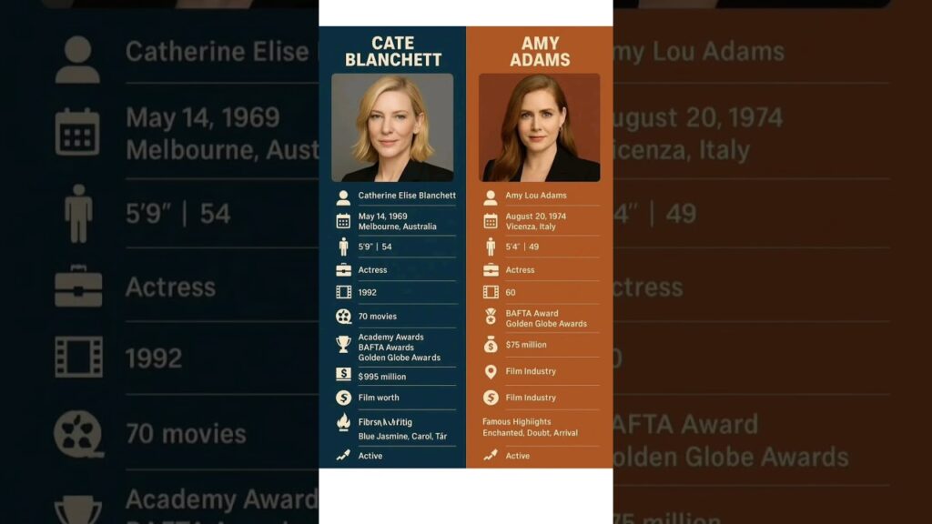 Cate Blanchett vs Amy Adams #shortvideo #shorts #youtubeshorts #trending #viral