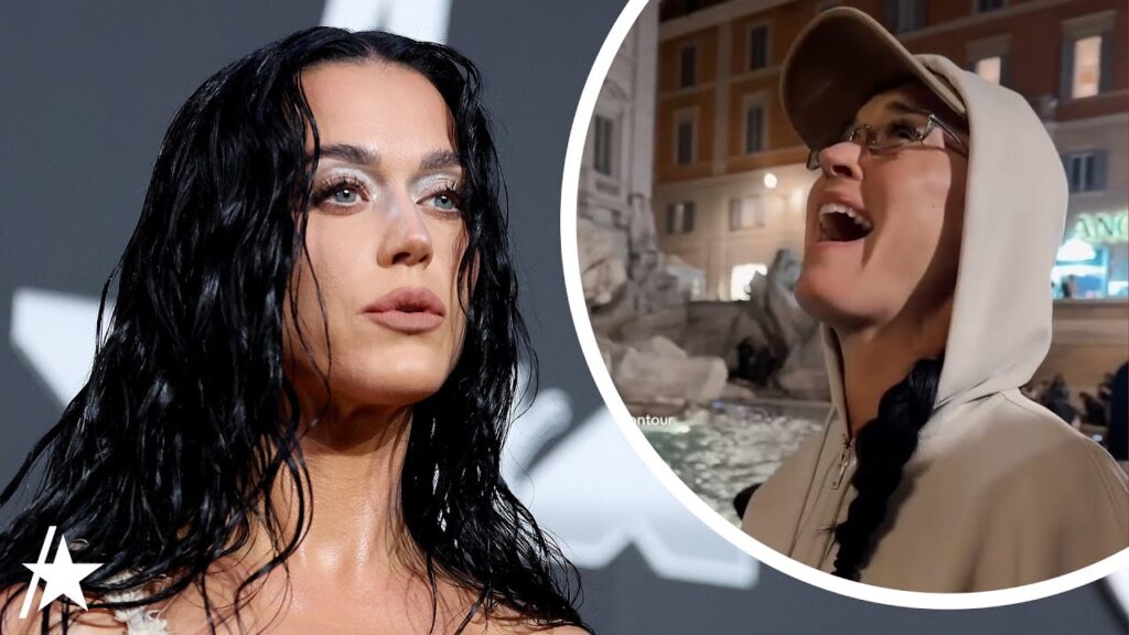 Watch Katy Perry Put Her CREDIT CARD Into Trevi Fountain For ‘Good Luck’