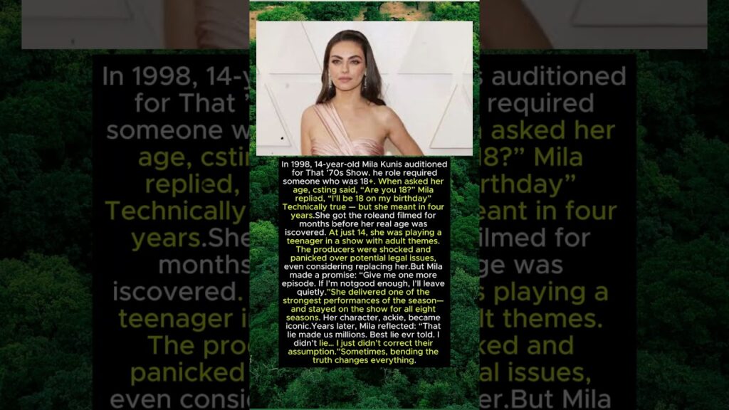 Mila Kunis Lied About Her Age To Get That '70s Show — When They Found Out Left Them Speechless