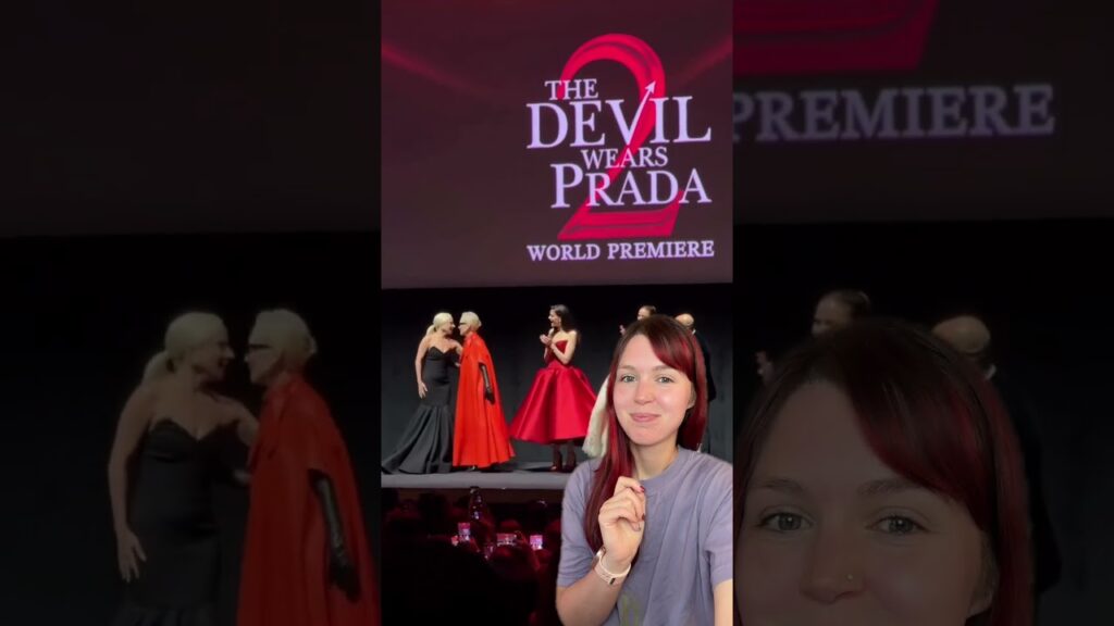 Lady Gaga was born 4 the runway 👠🎬 #ladygaga #devilwearsprada2 #redcarpet #annehathaway