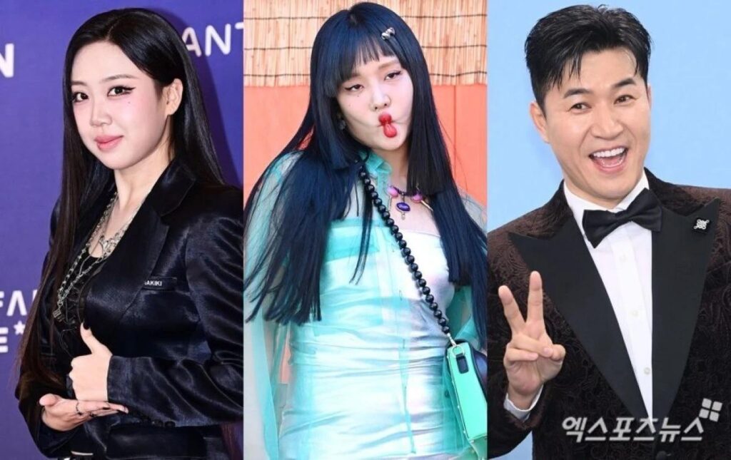 From left, Lee Young-ji, RalRal and Kim Jong-min / Xportsnews