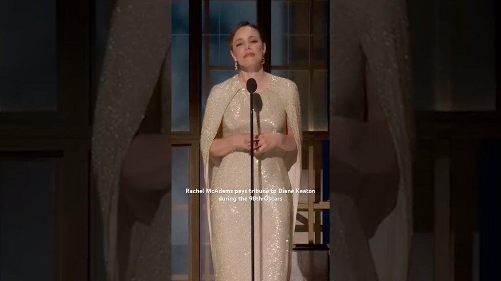 Rachel McAdams pays tribute to Diane Keaton at the Oscars #rachelmcadams #dianekeaton #oscars