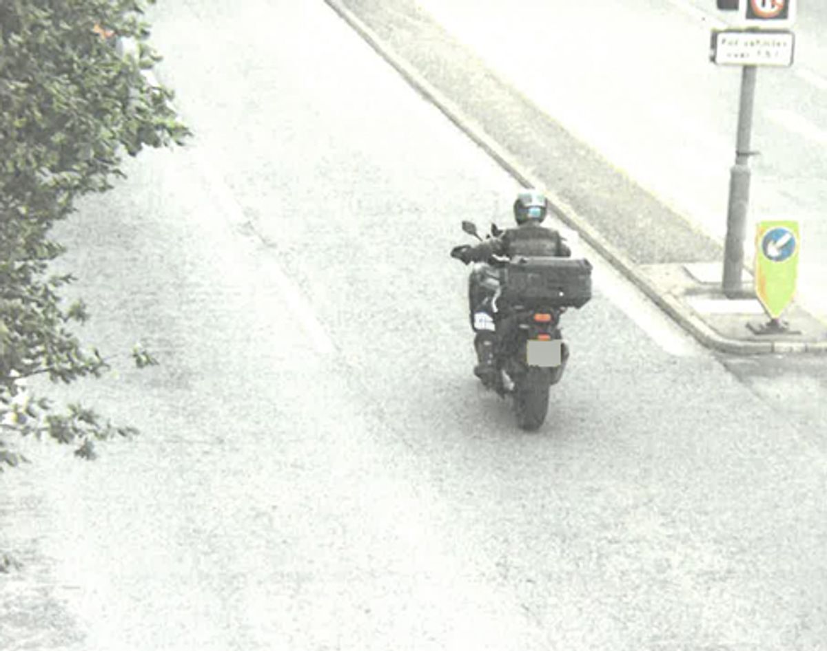 He was seen speeding