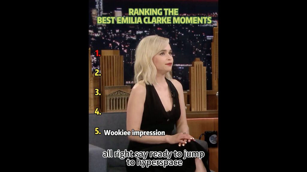 Ranking the best Emilia Clarke moments #funny