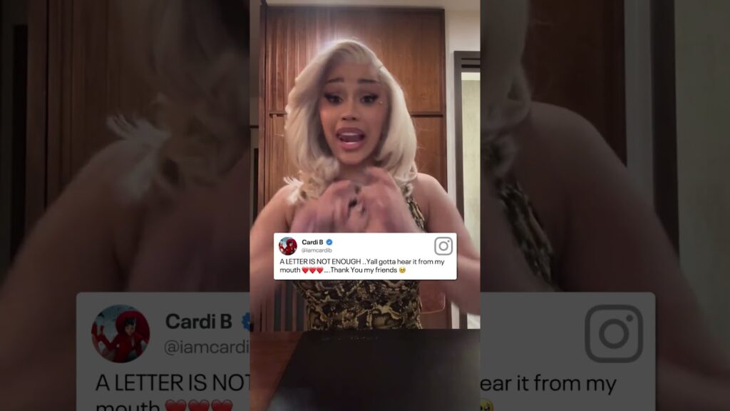 Cardi B shared a heartfelt video thanking everyone involved in the Little Miss Drama Tour.🥹