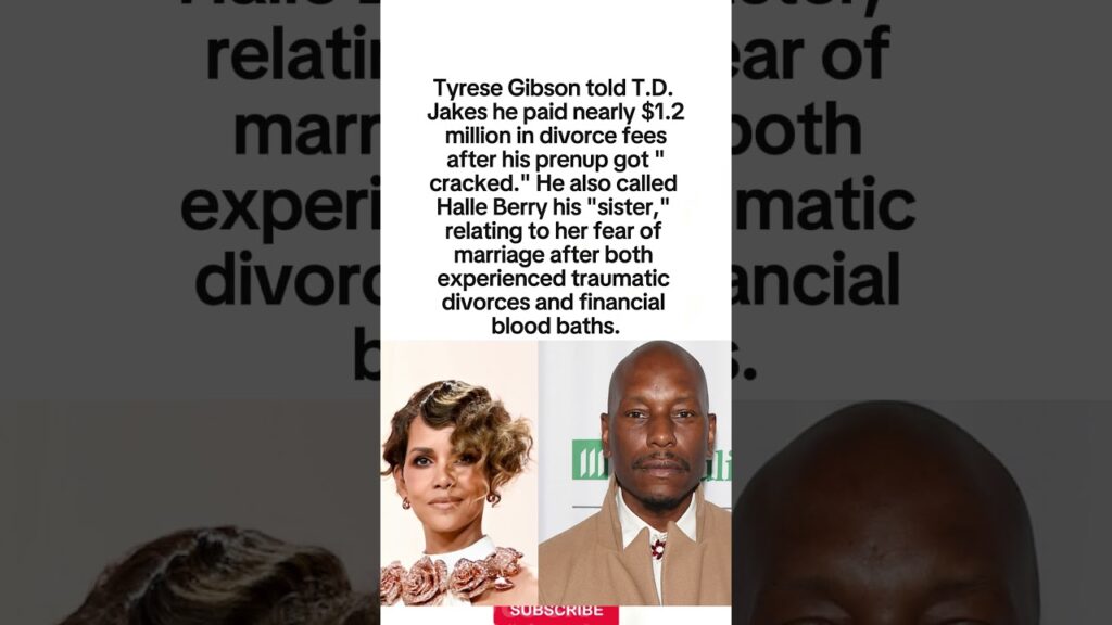 My Prenup Got Cracked #shorts #TyreseGibson #HalleBerry #relationship #marriage #dating #couple