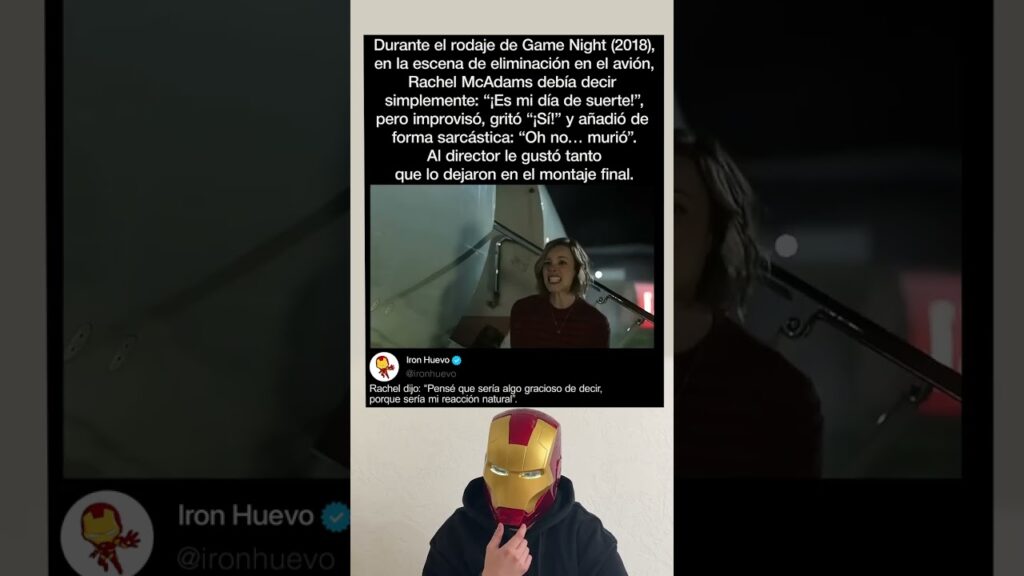 Durante el rodaje de Game Night (2018), Rachel McAdams no pudo aguantar la risa