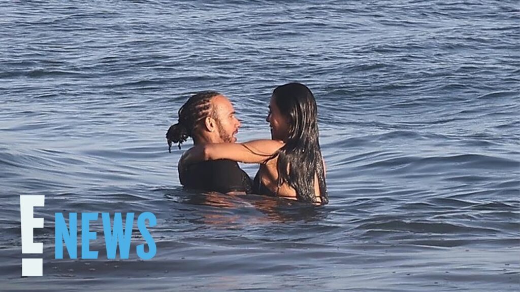 Lewis Hamilton, Kim Kardashian Dive Into PDA With Kiss on Beach Date | E! News