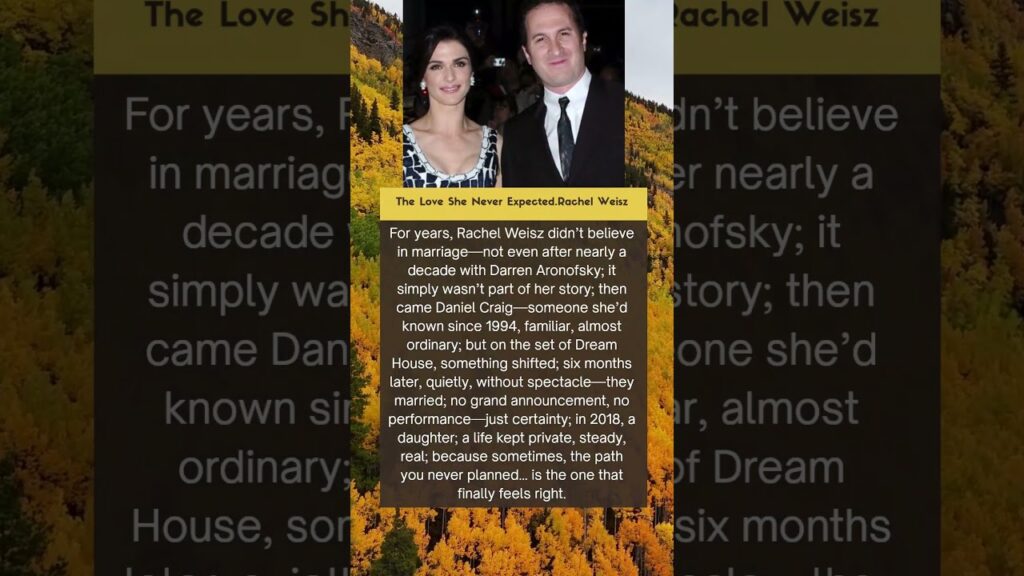 The Love She Never Expected Rachel Weisz #americanactor