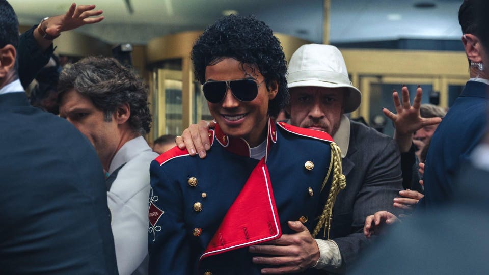 Jaafar Jackson and KeiLyn Durrell Jones in "Michael."