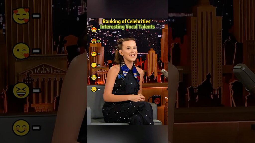 Celebrities' Amusing Vocal Talents.#MillieBobbyBrown#FinnWolfhard