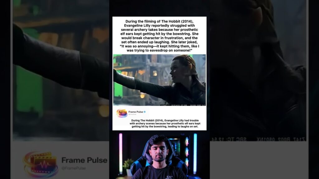 During the filming of The Hobbit (2014),Evangeline Lilly reportedly struggled with several archery