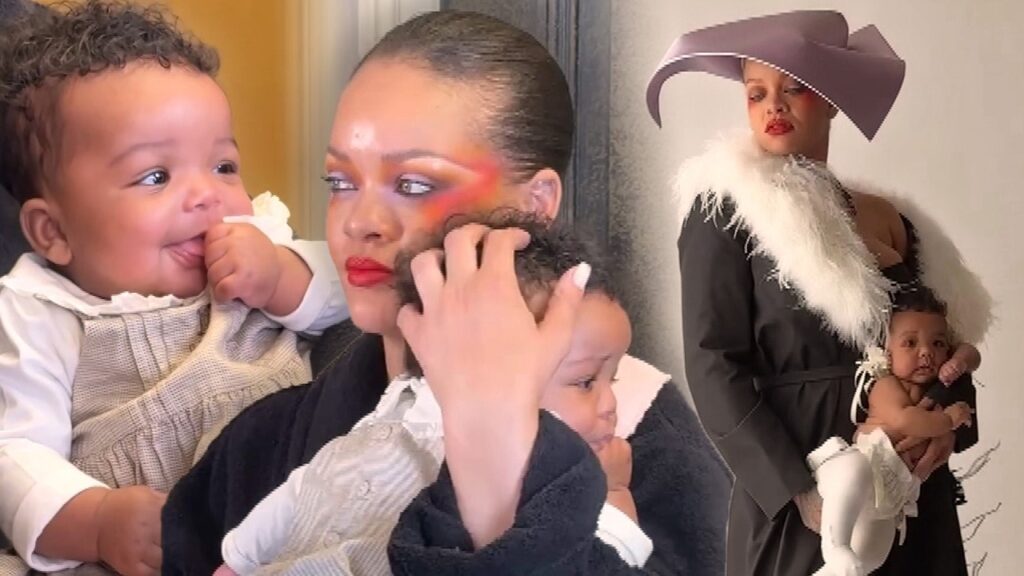 Rihanna Shares Sweet Look at Rocki Behind the Scenes of Their Fashion Shoot