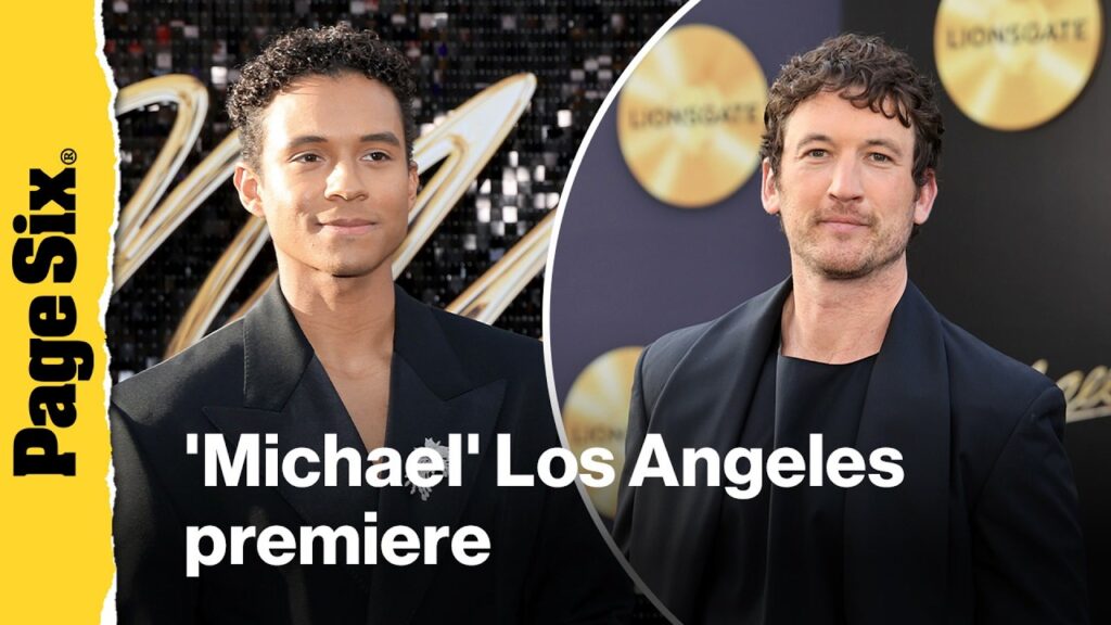 'Michael' Los Angeles premiere: Jaafar Jackson, Miles Teller,  LaToya and Prince Jackson, more