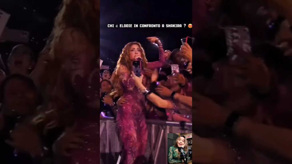 Chi é Elodie in confronto a Shakira ? 😍 #shakira #elodie #confronto #fan #cantante #fans #shorts