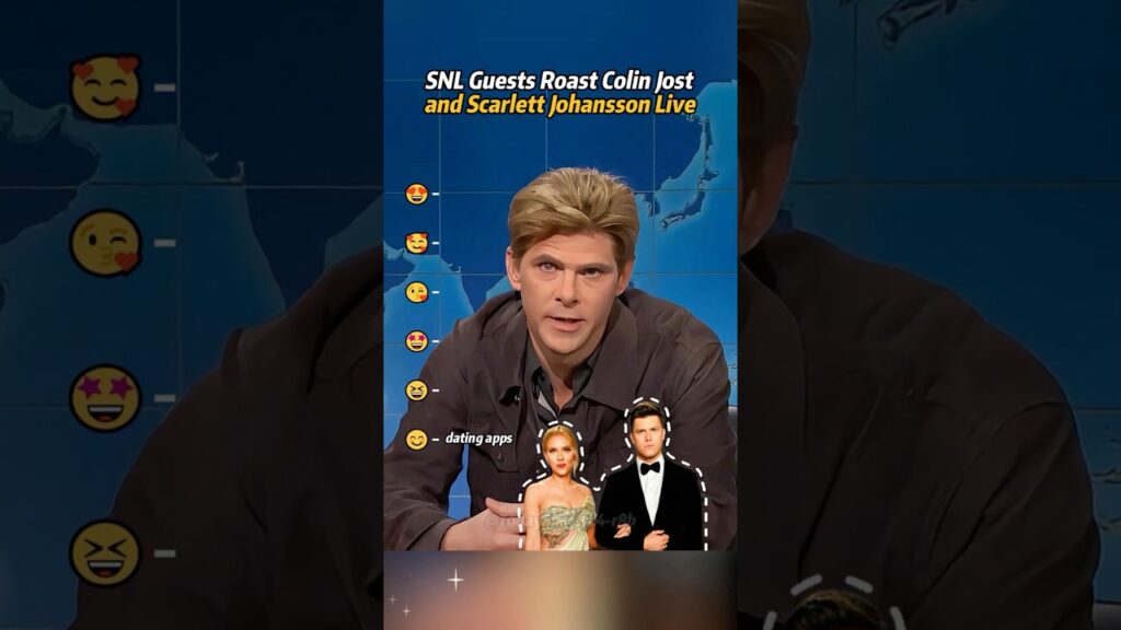 SNL Guests Roast Colin Jost and Scarlett Johansson Live.#SNL#ColinJost#ScarlettJohansson