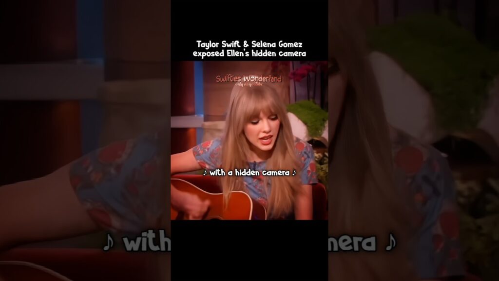Taylor & Selena exposed Ellen's hidden bathroom camera | #taylorswift #selenagomez #shorts