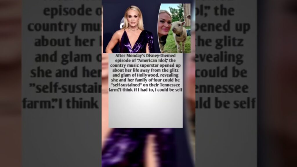 Carrie Underwood says her family could be 'self-sustained' on Tennessee farm