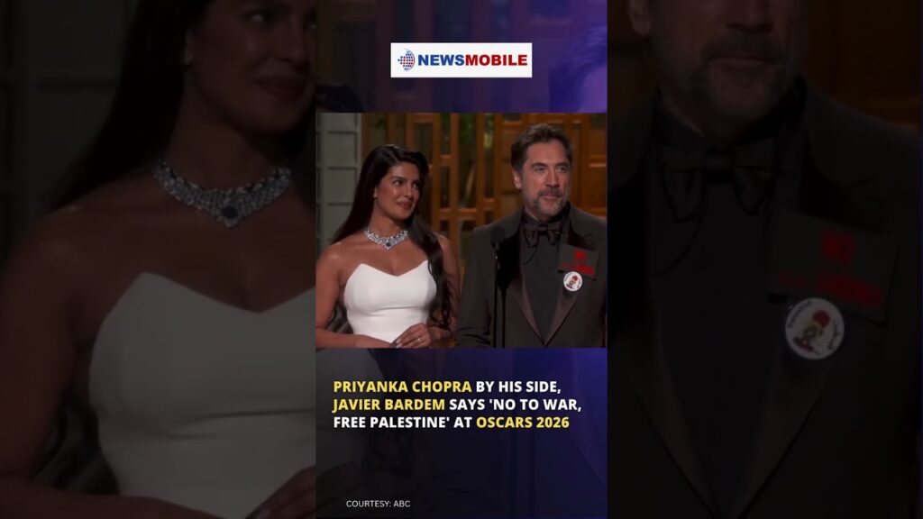 Priyanka Chopra By His Side, Javier Bardem Says 'No To War, Free Palestine' At Oscars 2026