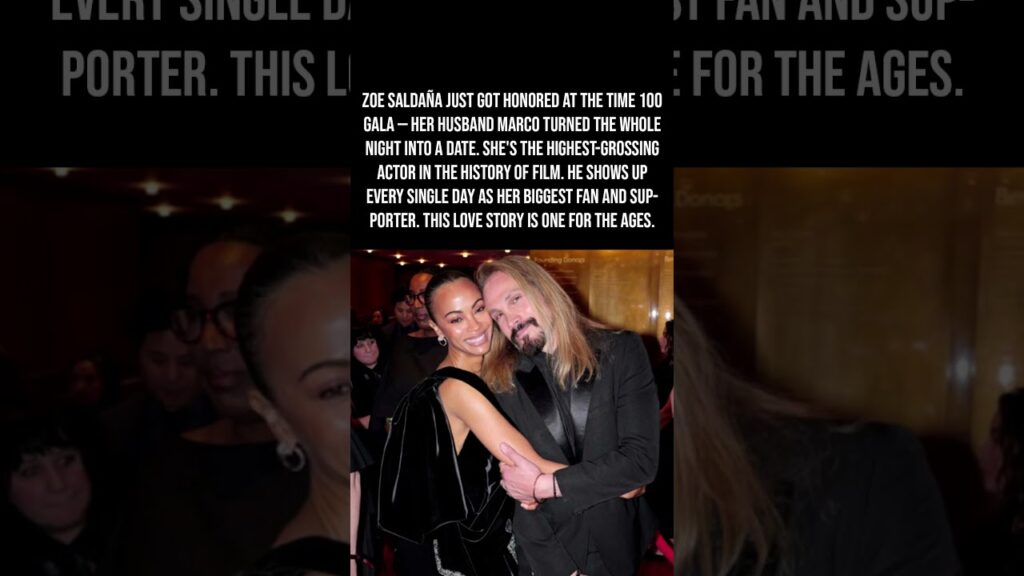 Zoe Saldaña Was Honored At The Time 100 Gala & Her Husband's Support Will Melt Your Heart 👑❤️✨