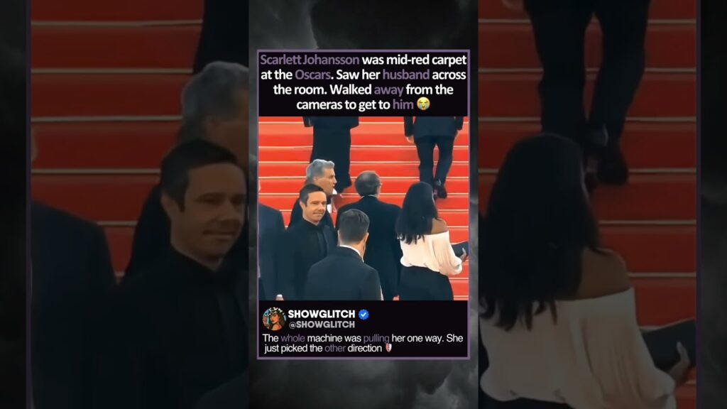 SCARLETT JOHANSSON: CHOSE HIM OVER THE CAMERAS