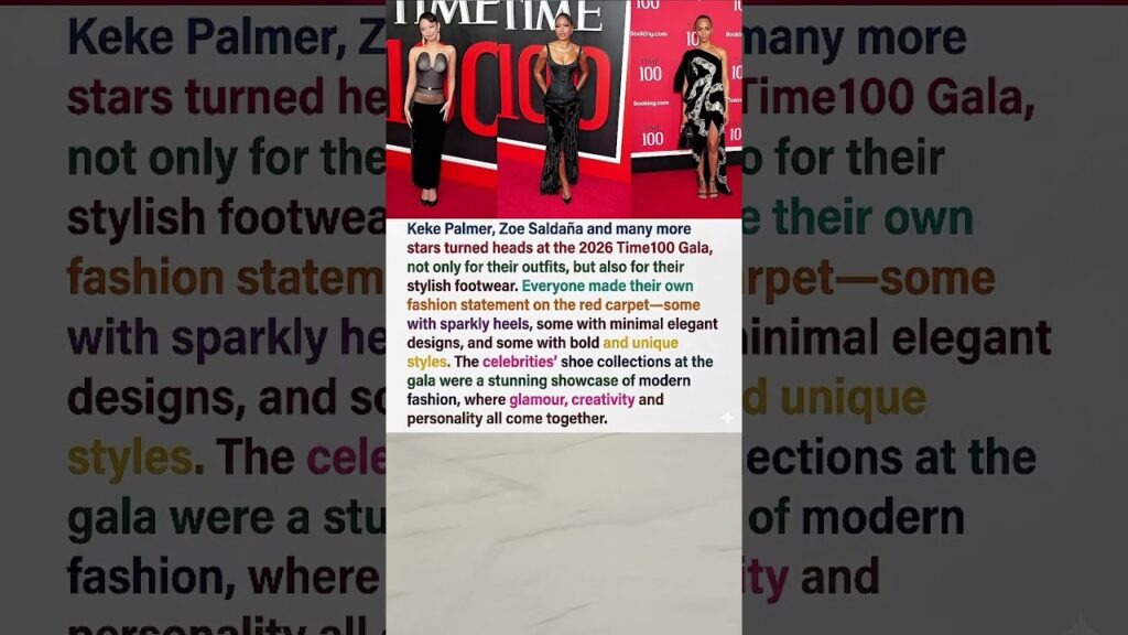 Keke Palmer & Zoe Saldaña Steal the Spotlight with Stunning Footwear at Time100 Gala 2026