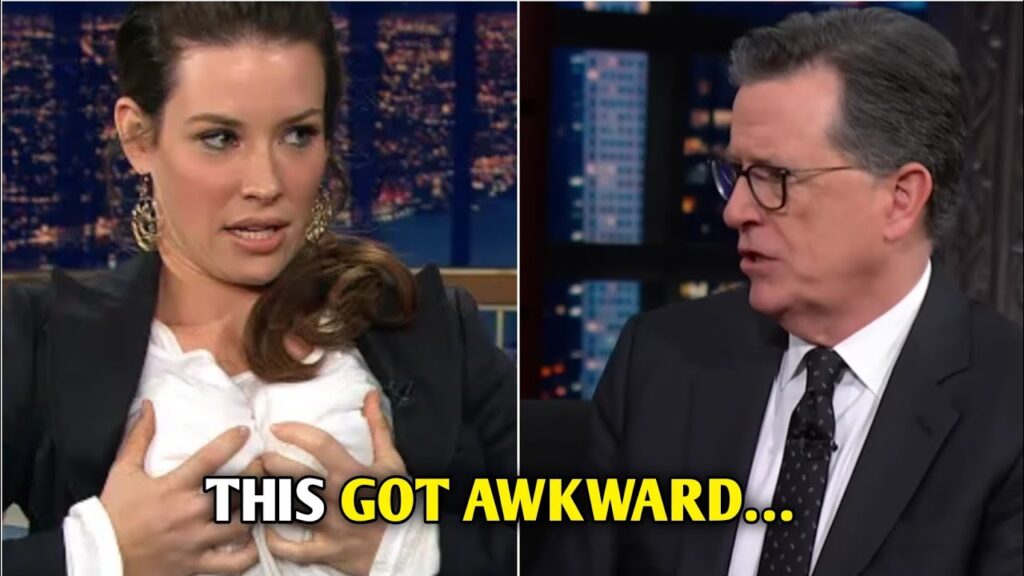 Evangeline Lilly STUNS Stephen Colbert — “I Won’t Apologize!” Evangeline Lilly STUNS Stephen Colbert — “I Won’t Apologize!”