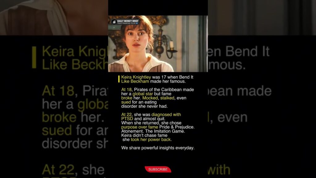 How Keira Knightley survived the dark side of fame