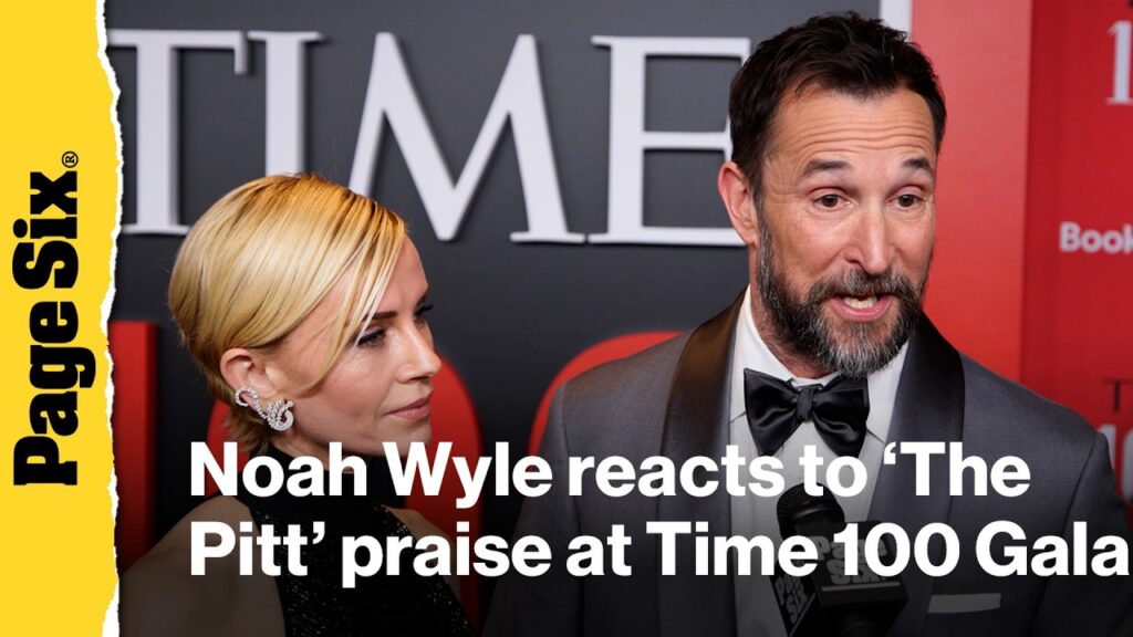 Noah Wyle reacts to 'The Pitt' praise at Time100 Gala
