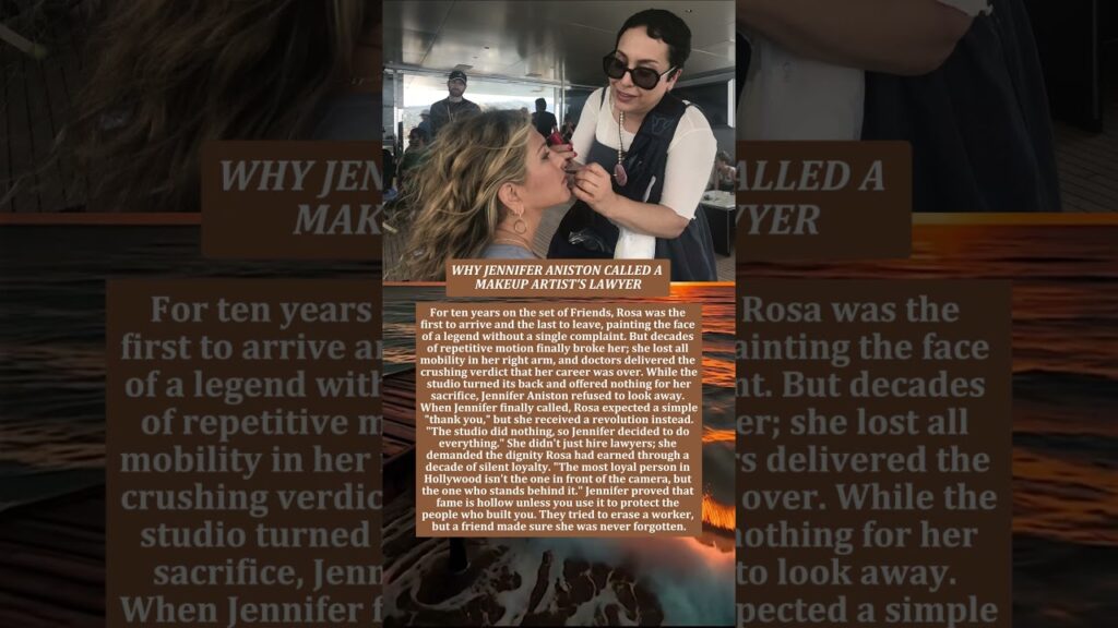 WHY JENNIFER ANISTON CALLED A MAKEUP ARTIST’S LAWYER