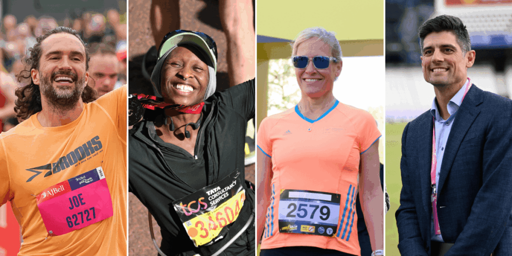 London Marathon: British celebrities out in force as stars battle brutal course