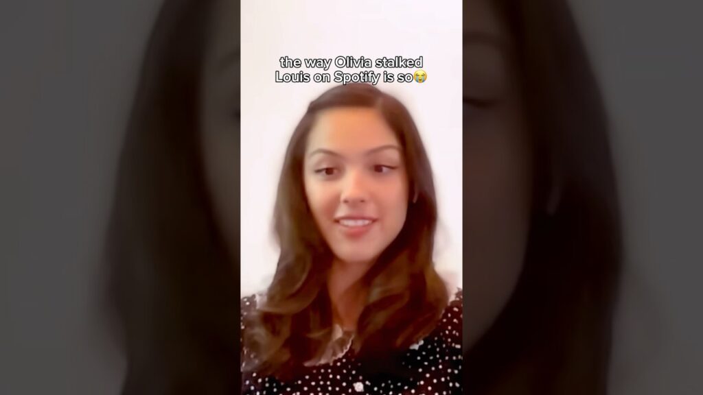 when Olivia Rodrigo stalked Louis on the internet😭 #celebrity