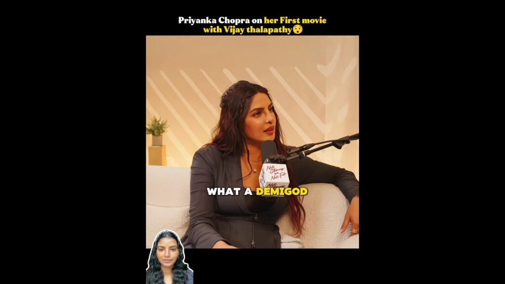 Priyanka Chopra on her first movie with Vijay thalapathy 😯#treadings # shorts