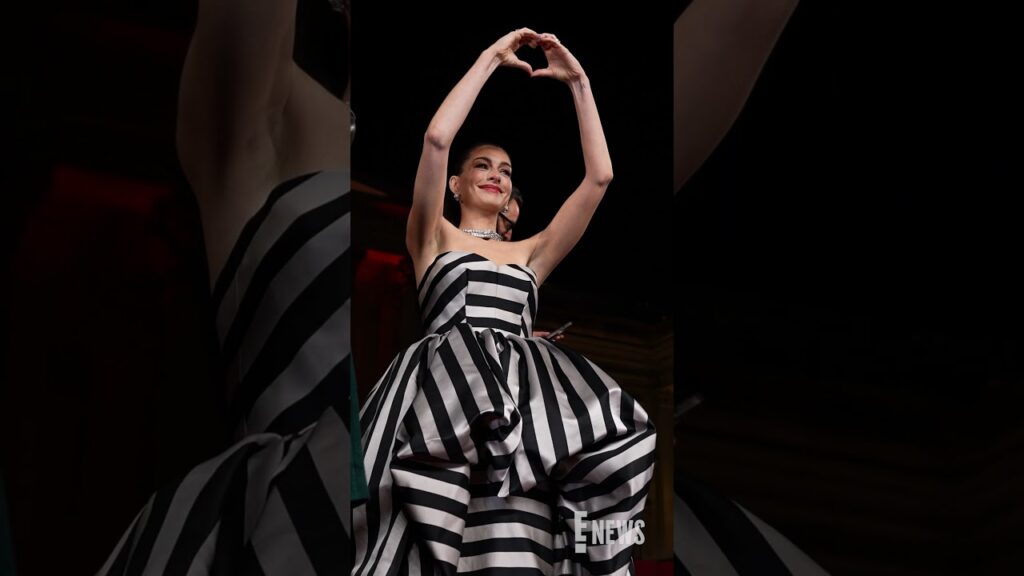 Anne Hathaway stunned at "A Night with Runway" Gala Reception for "The Devil Wears Prada 2."