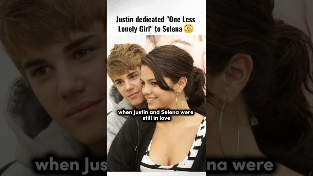 Justin dedicated "One Less Lonely Girl" to Selena #justinbieber #selenagomez