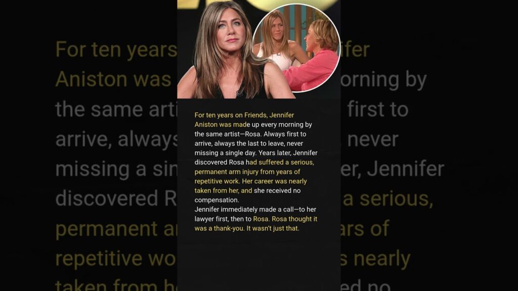 Jennifer Aniston Discovered Her Makeup Artist Lost Arm Mobility… Then She Took Action
